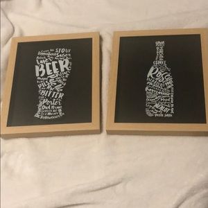 NWOT✨ 2 Beer and Wine Pictures